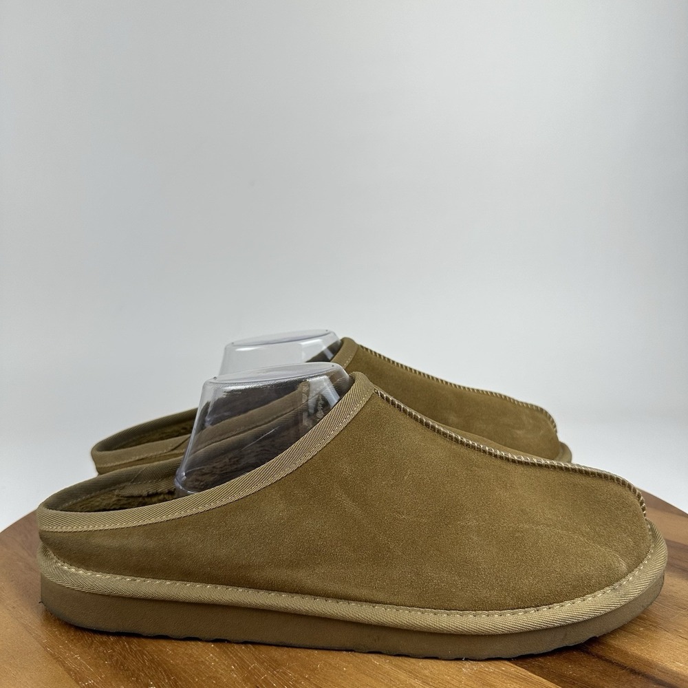 Mens Target Cruz Brown Suede Casual Comfort Slip On Shoes Slippers Size 11 D GUC